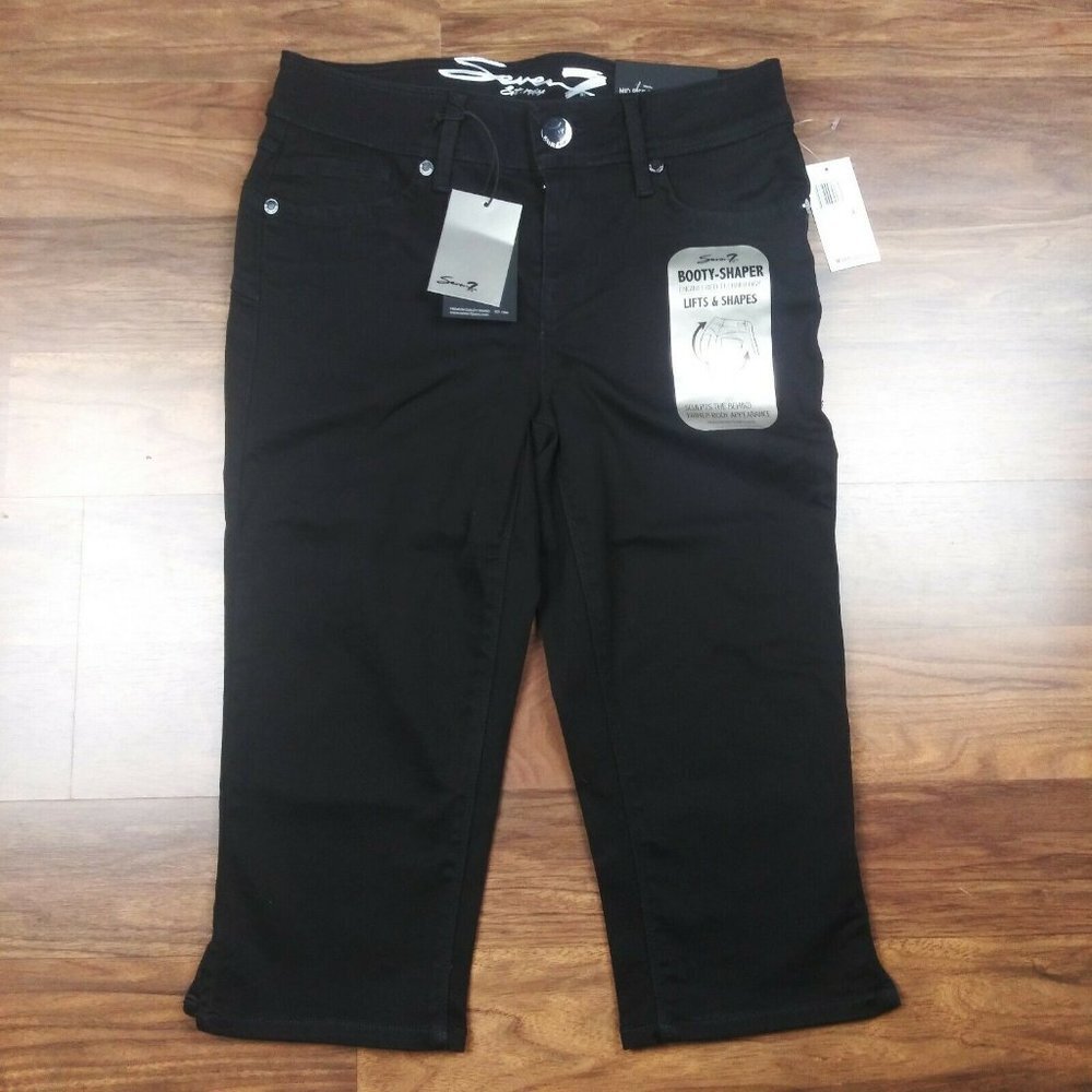 Seven7 Womens Booty Shaper Crop Jeans Size 4 (28x16) NWT